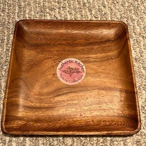 Wooden kitchen plate